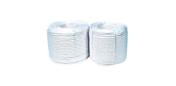 Cuerdas y cintas - CUERDA CABLEADA NYLON Ø12 MM 100 MT BLANCO