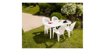 Decoración - MESA MIAMI BLANCA 165CMX100CM 