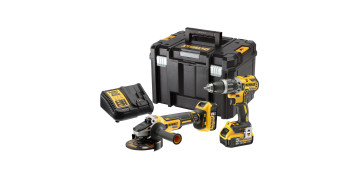 TALADRO PERCUTOR DCD796+AMOLADORA DCG405+2BAT 5AH+MALE