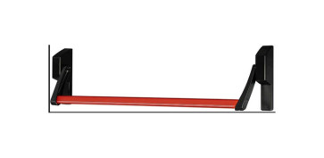 Material de carpintería - ANTIPANICO SOBREPONER GLOBAL 90CM 1 PUNTO NEGRO/ROJO