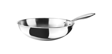 Coccion - WOK  TRICAPA TRIPLY NATURAL 30 CM INOX AL