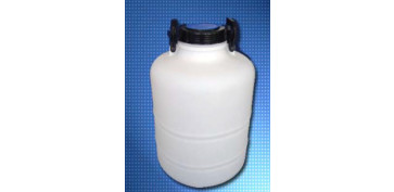 Recipientes de construccion - BIDON PLASTICO BOCA ANCHA 30L C/TAPA D130 