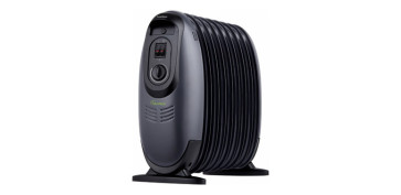 RADIADOR MINI ECOLOGICO NEGRO 9 ELEMENTOS 900W