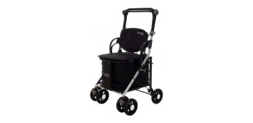 Menaje - CARRO COMPRA 4 RUEDAS CARE ONE ASIENTO/RESPALDO NEGRO