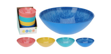 Vajillas - BOL MELAMINA SURTIDO (EXPOSITOR) 82 CL-COLORS