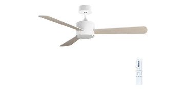 Ventiladores y extractores - VENTILADOR DE TECHO ESPE BLANCO/MADERA Ø122CM 30W