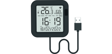 Domotica - CONTROL REMOTO IR UNIVERSAL CON SENSOR TEMPERATURA Y HUMEDAD COMPATIBLE AIRE ACONDICIONADO DISPLAY FECHA HORA