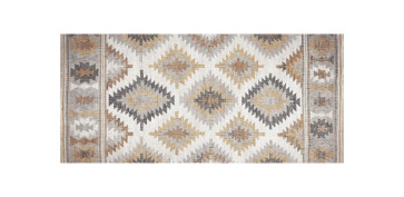 COMPLEMENTARIA HOGAR 2025 - ALFOMBRA VINILICA ESTAMPADA KILIM GRISES 50X110CM