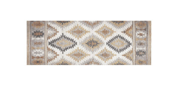 COMPLEMENTARIA HOGAR 2025 - ALFOMBRA VINILICA ESTAMPADA KILIM GRISES 50X140CM