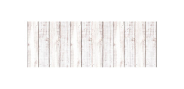 COMPLEMENTARIA HOGAR 2025 - ALFOMBRA VINILICA ESTAMPADA MADERA BLANCA 50X140CM