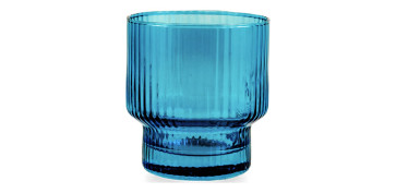 VASO VIDRIO BLISS 32CL AZUL