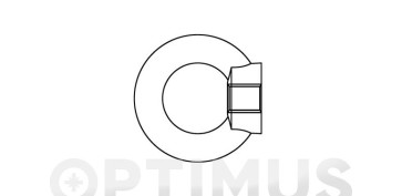 Cables y cadenas - ANILLA ELEVACION HEMBRA DIN 582 CINCADA M6 90KG 50UDS