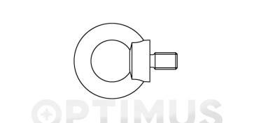 Cables y cadenas - ANILLA ELEVACION HEMBRA DIN 582 CINCADA M12 340 KG 25UDS