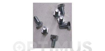Fijación y Tornilleria - TORNILLO ESTANTERIA CON TUERCA + 2 ARANDELAS 8 X 16 CINCADO 200UDS