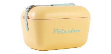 Novedades - NEVERA RIGIDA RETRO POLAR BOX 20L AMARILLO - VERDE AGUA POP