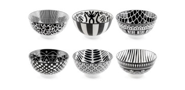 BOL PORCELANA MIRAGE BLANCO-NEGRO Ø 12,5CM