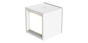 Iluminacion vivienda - LAMPARA PARED INTERIOR CUADRADA INALAMBRICO BLANCA BOX 8 300LM 3000K IP20