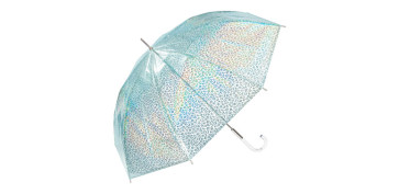 FOLLETO HOGAR 25 - PARAGUAS TRANSPARENTE AUTO BRILLO ANIMAL PRINT 61/8- Ø98CM