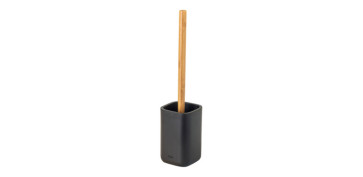 ESCOBILLERO WC ZENSE BAMBU NEGRO