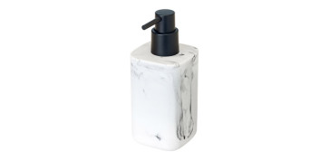 DOSIFICADOR JABON ZENSE MARMOL BLANCO