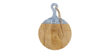 TABLA CORTE CON MANGO DECO AZUL