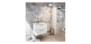Mobiliario de baño - MUEBLE LAVABO 60 CM SIN ESPEJO 2 CAJONES SUSPENDIDO