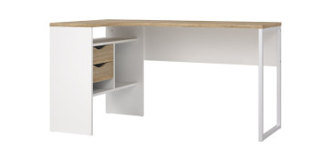 Ordenacion - MESA ESTUDIO ESQUINERO C/CAJONES 145,1X81X76,8 CM VELETA ROBLE