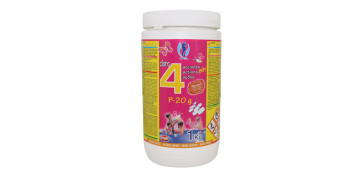 Piscinas, accesorios y complementos - CLORO 4 ACCIONES P20 G PARA MINIPISCINA 1KG