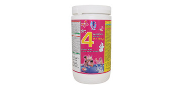 Piscinas, accesorios y complementos - CLORO 4 ACCIONES P100 G PARA MINIPISCINA 1KG