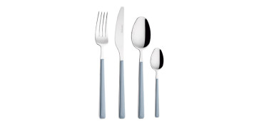 Todo para la mesa - CUBERTERIA 16 PIEZAS CHARLIE AZUL 2,5 MM