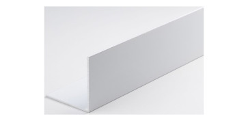 Alambre, muelles y sirgas - ANGULO ALUMINIO 2M 3X3CM BLANCO