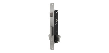 Material de carpintería - CERRADURA EMBUTIR METALICA ENTRADA 25 INOX LEVA CORTA SIN BOMBILLO