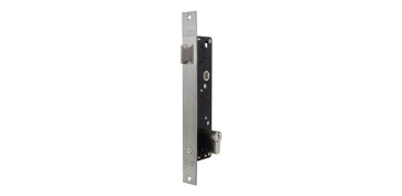 Material de carpintería - CERRADURA EMBUTIR METALICA ENTRADA 25 INOX LEVA CORTA SIN BOMBILLO PORTAL