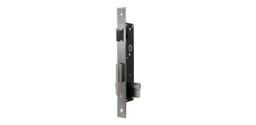 Material de carpintería - CERRADURA EMBUTIR METALICA ENTRADA 20 INOX LEVA LARGA SIN BOMBILLO