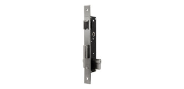 Material de carpintería - CERRADURA EMBUTIR METALICA ENTRADA 20 INOX LEVA LARGA SIN BOMBILLO