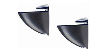 SOPORTE ESTANTE SENIOR CLIP NEGRO 1U