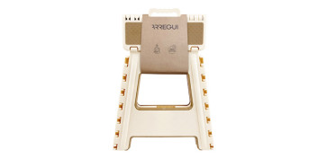 Escaleras - TABURETE PLEGABLE BEIGE 29X22X39CM