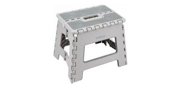 Escaleras - TABURETE PLEGABLE GRIS 29X22X27CM