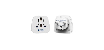 Material instalacion electrico - ADAPTADOR DE ENCHUFE PARA VIAJE EUROPA