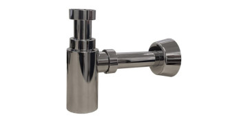 Evacuacion de aguas - SIFON BOTELLA EXTENSIBLE PLASTICO CROMADO REDONDO CON ALARGADERA/PLAFON