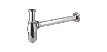 SIFON BOTELLA EXTENSIBLE LATON CROMADO CON ALARGADERA/PLAFON