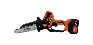 SIERRA PODADORA A BATERIA 21V 4AH 2 CADENAS TITANIO