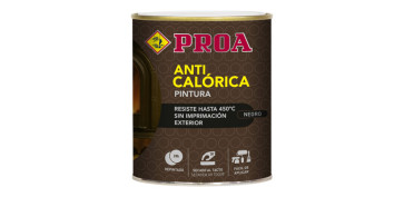 PINTURA ANTICALORICA 750 ML NEGRO