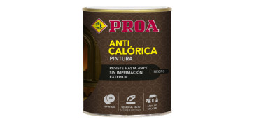 PINTURA ANTICALORICA 250 ML NEGRO