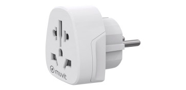 Material instalacion electrico - ADAPTADOR UNIVERSAL PARA VIAJE BLANCO