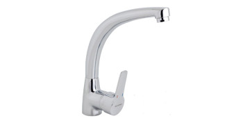 MONOMANDO DE FREGADERA CAÑO CONFORMADO SERIE BASIC CROMO