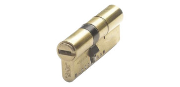 Material de carpintería - CILINDRO YL6 LEVA CORTA DOBLE EMBRAGUE 35-35 LATON 5 LLAVES