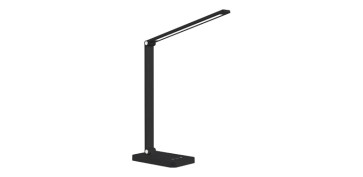 Iluminacion vivienda - FLEXO LED CON BATERIA ATTOM 5W NEGRO 610LM CCT DIMABLE CARGA USB