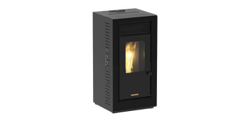 Calefacción por biomasa - ESTUFA PELLET NEPRA 8 KW NEGRA