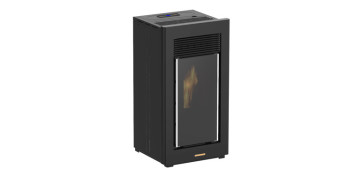 Calefacción por biomasa - ESTUFA PELLET KALDESIA 11 KW NEGRA